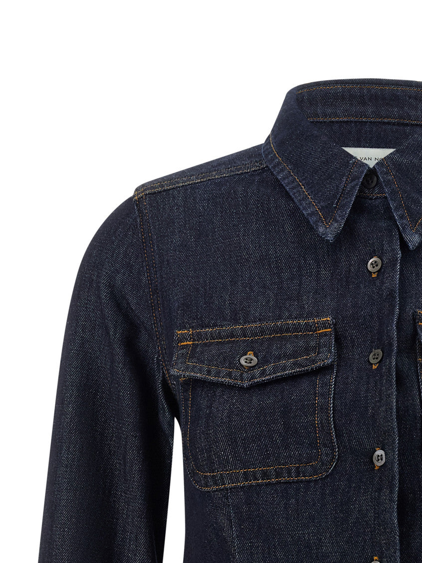 Blue Regular Solid Shirt 3