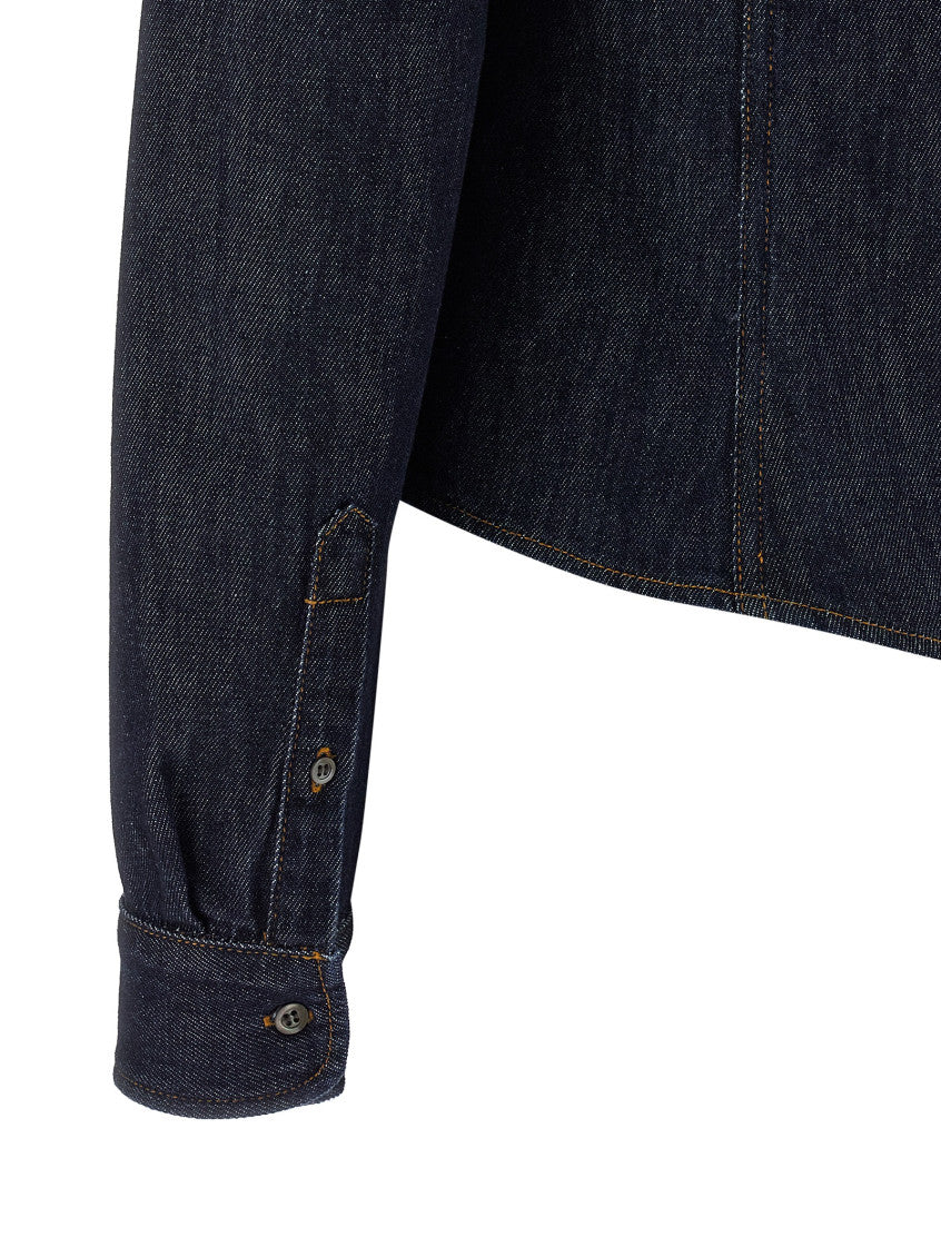 Blue Regular Solid Shirt 4