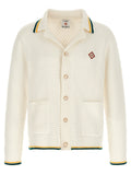 White Shirt Collar Cardigan 1