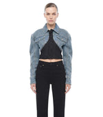 Sky Blue Shirt Collar Jacket 1