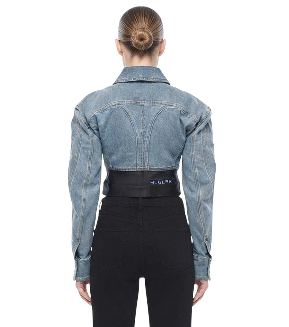 Sky Blue Shirt Collar Jacket 2