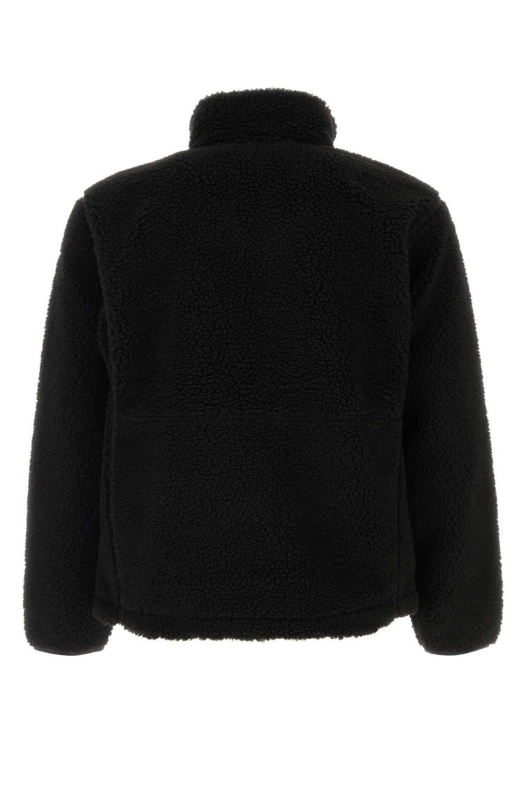 Black Mock Collar Jacket 2