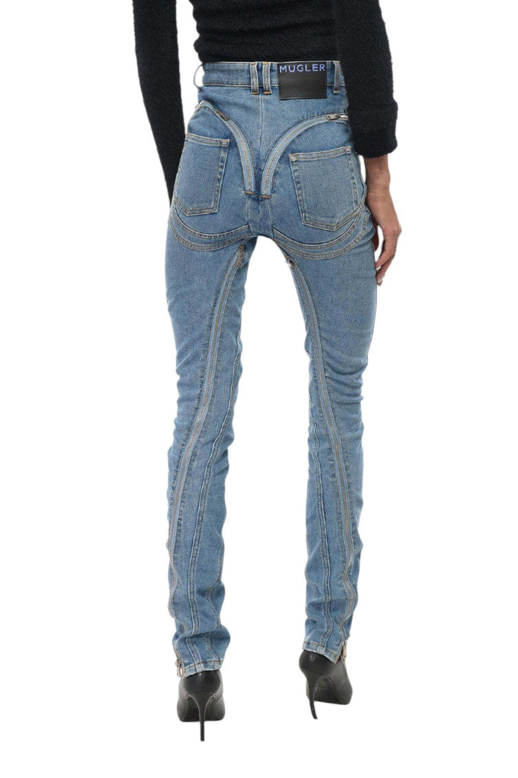 Sky Blue Skinny High Rise Jeans 2