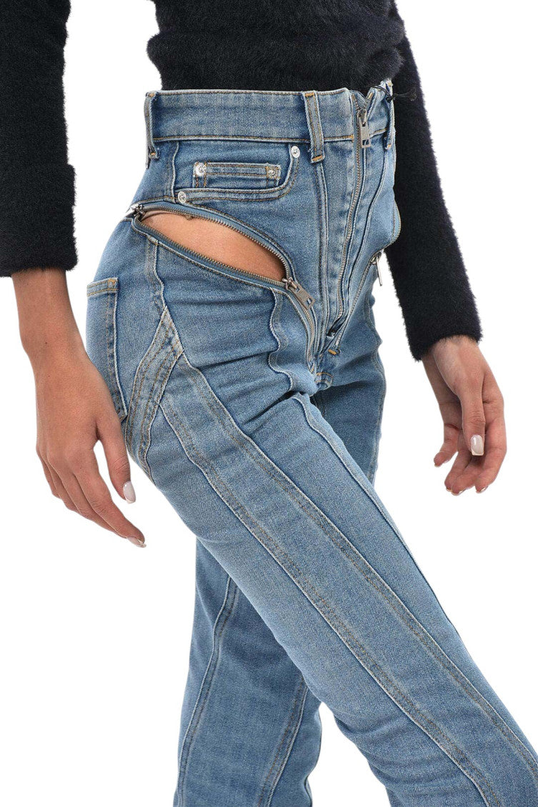 Sky Blue Skinny High Rise Jeans 3