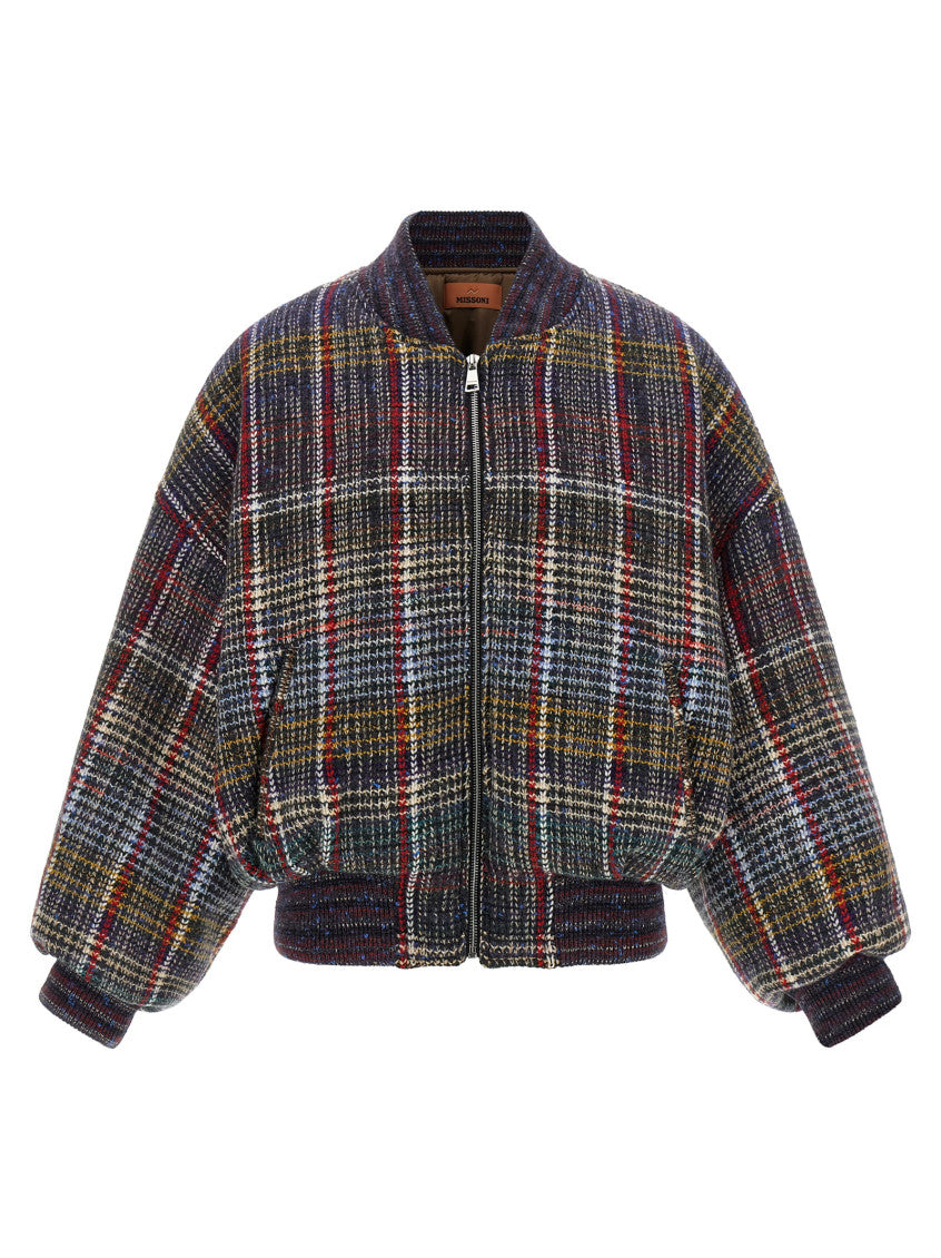 Multicolor Mandarin Collar Jacket 1
