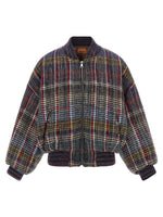 Multicolor Mandarin Collar Jacket 1