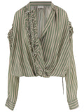 Green Relaxed Stripes Shirt 1