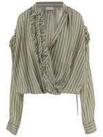 Green Relaxed Stripes Shirt 1