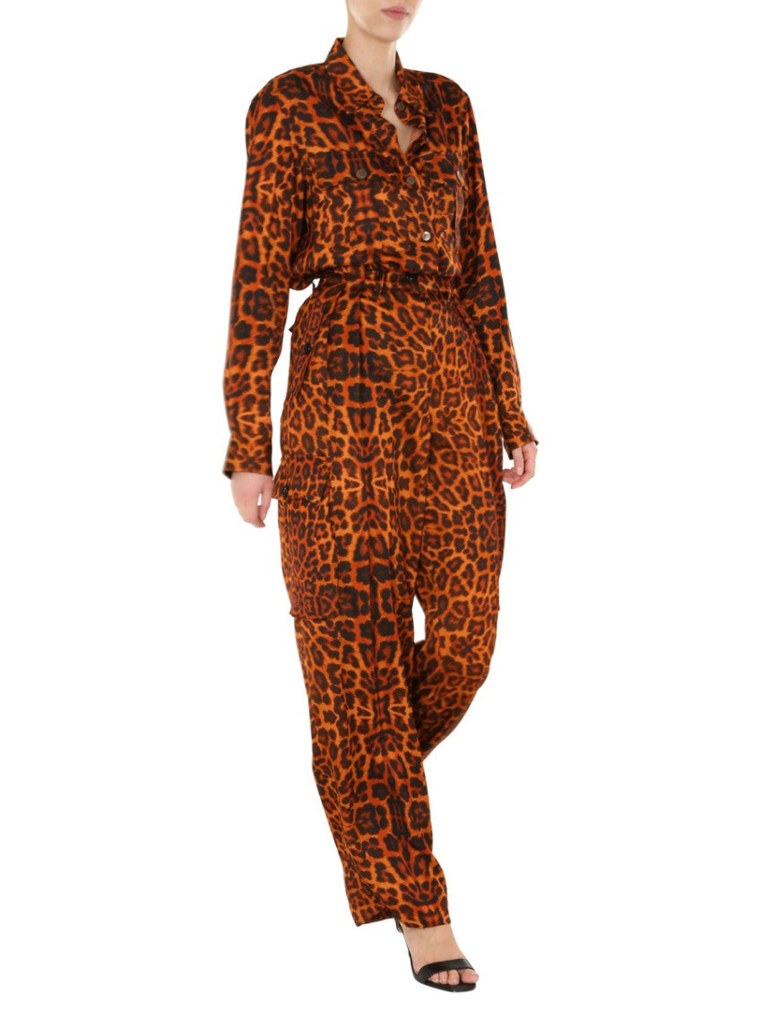 Brown Regular Animal Print Shirt 3
