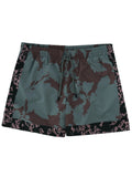 Green Printed Swim Shorts 1