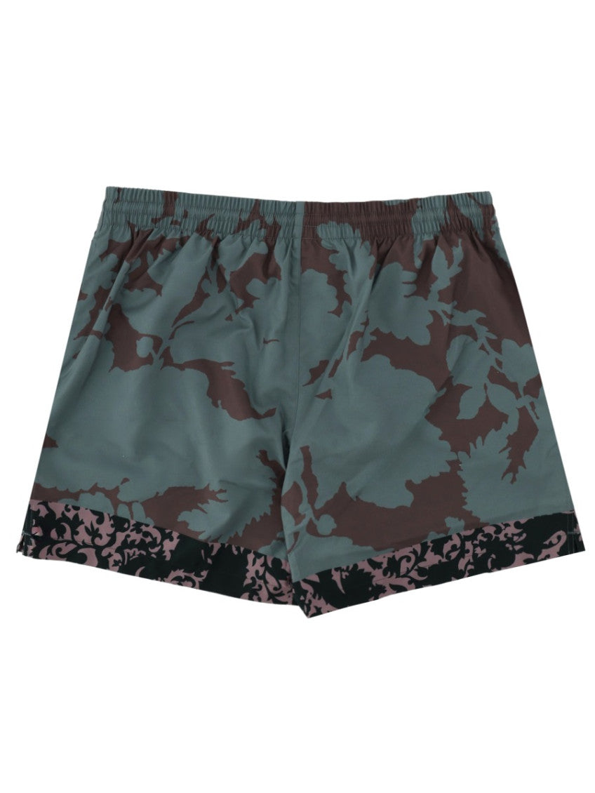 Green Printed Swim Shorts 2