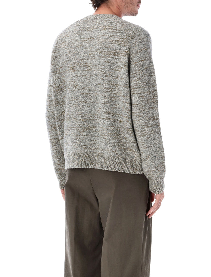 Grey Knitted Crew Neck Sweater 2