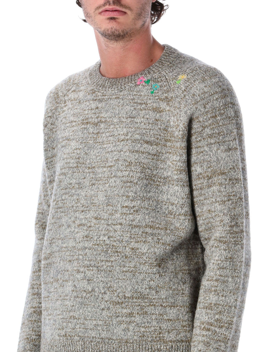 Grey Knitted Crew Neck Sweater 3