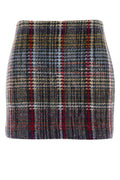 Multicolor Plaid Above Knee Skirt 1