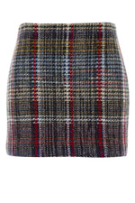 Multicolor Plaid Above Knee Skirt 1