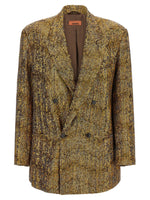 Golden Peaked Lapel Blazer 1