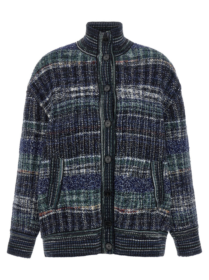 Dark Blue Mock Collar Sweater 1