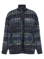 Dark Blue Mock Collar Sweater 1