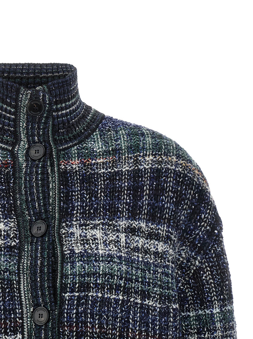 Dark Blue Mock Collar Sweater 3