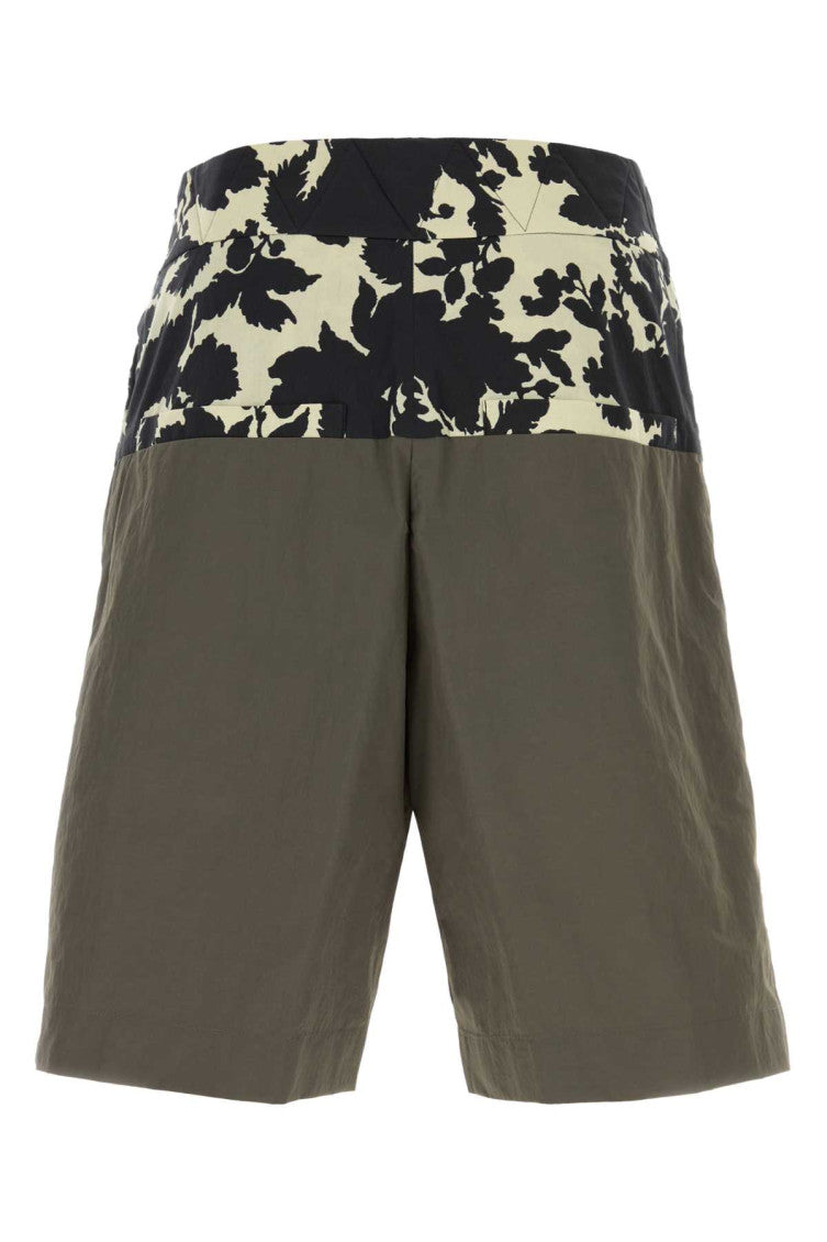 Olive Floral Bermuda Shorts 2