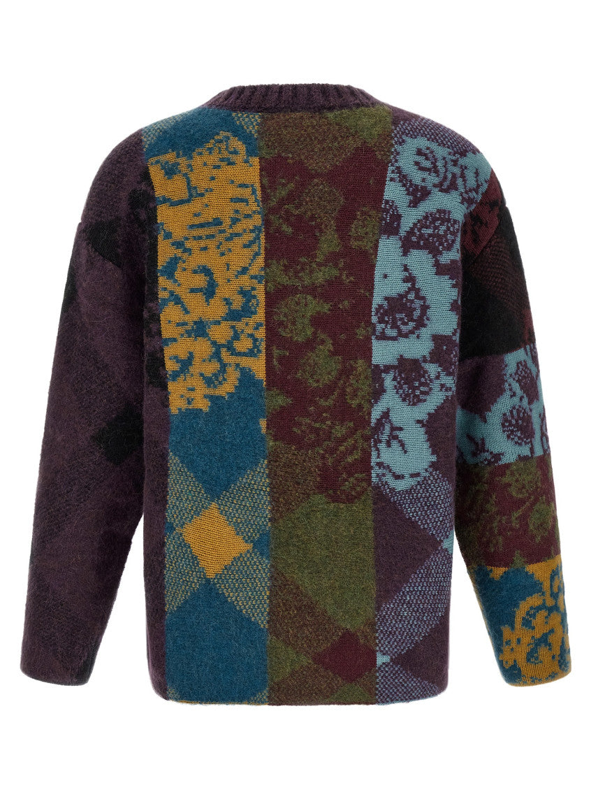 Purple Crew Neck Sweater 2