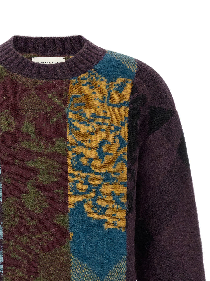 Purple Crew Neck Sweater 3