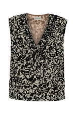 Multicolor Printed V Neck Top 1