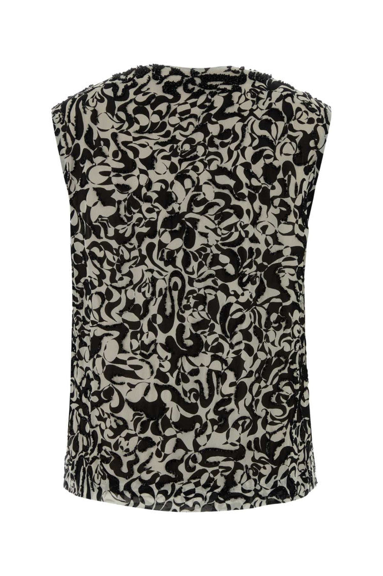 Multicolor Printed V Neck Top 2