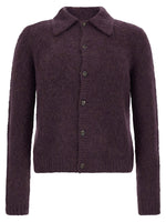 Purple Button-Up Cardigan 1