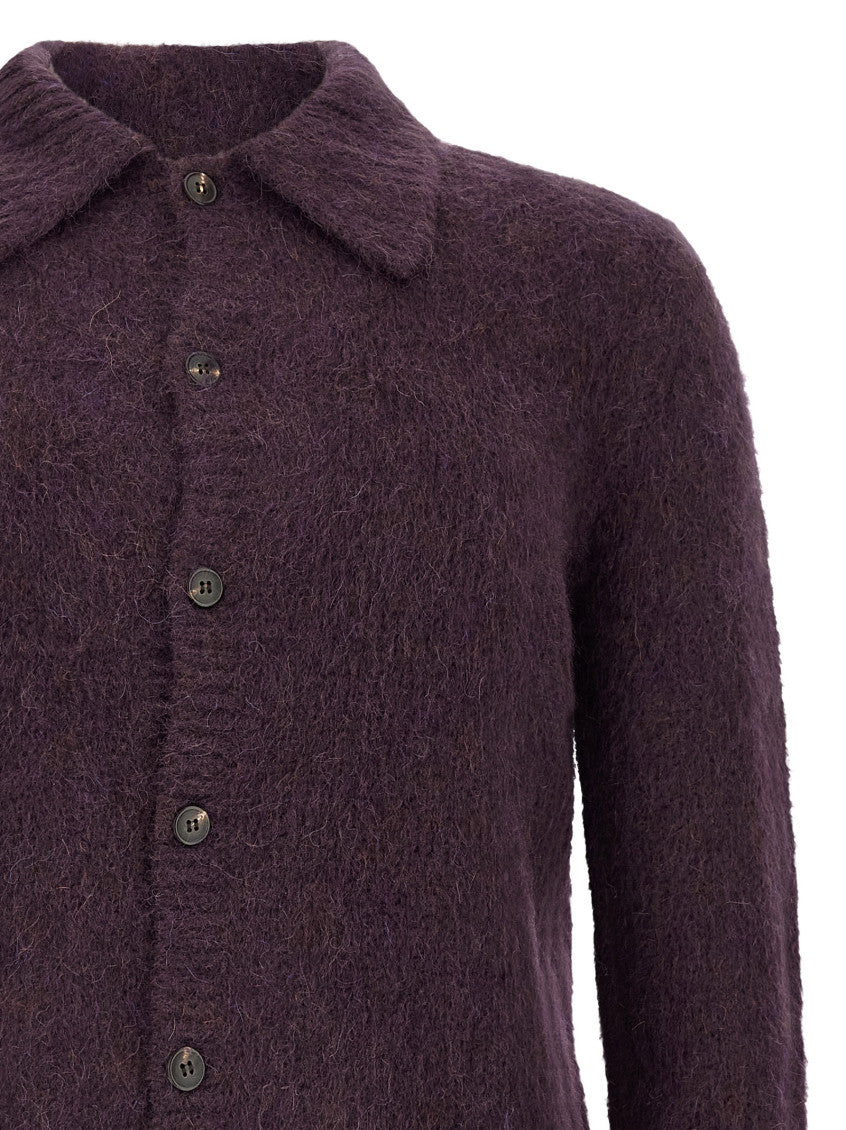 Purple Button-Up Cardigan 3