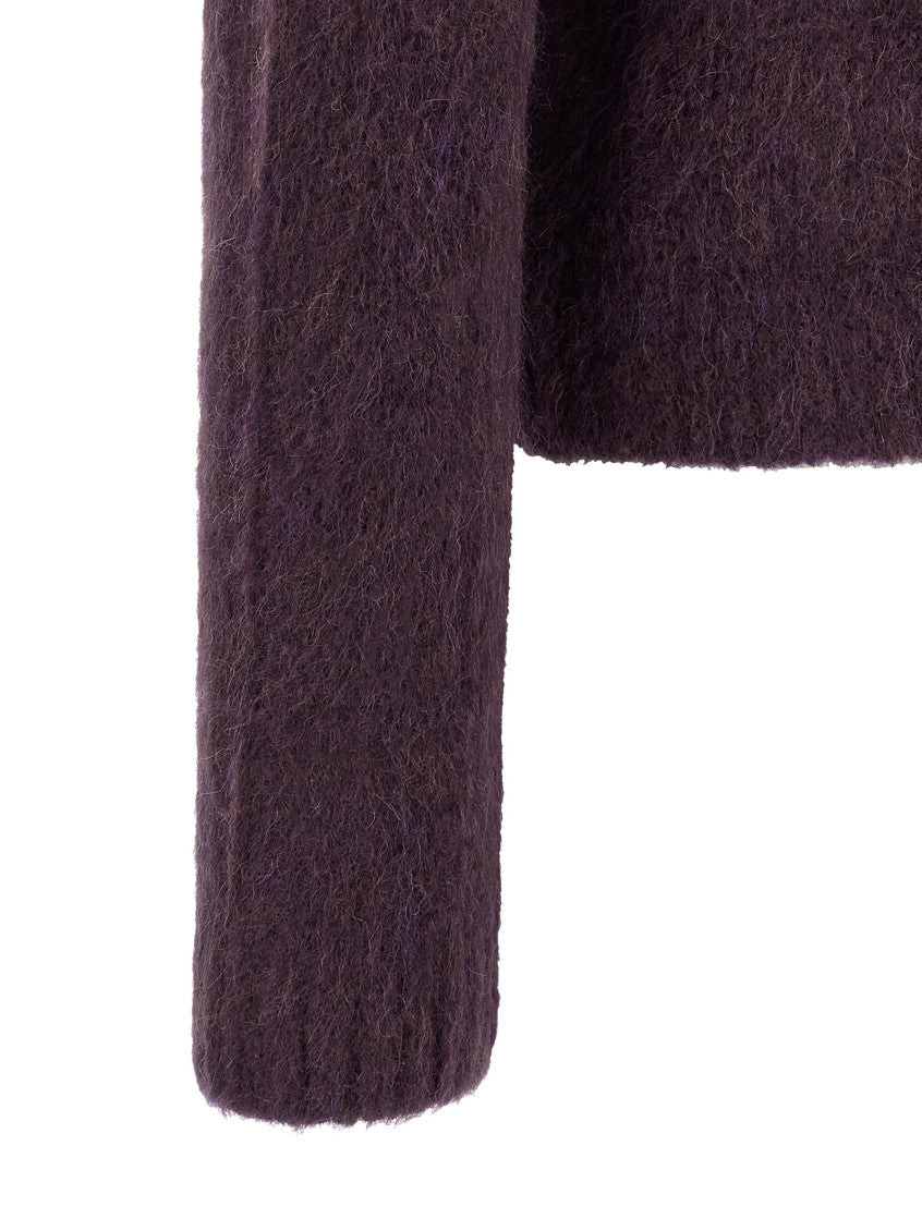 Purple Button-Up Cardigan 4