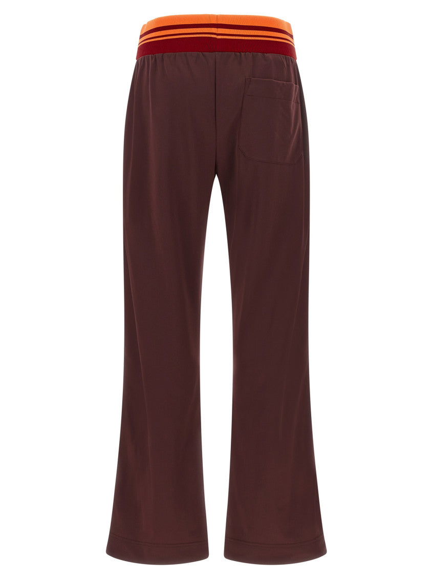 Brown Relaxed Elasticated Pants 2
