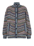 Multicolor Mock Collar Sweater 1