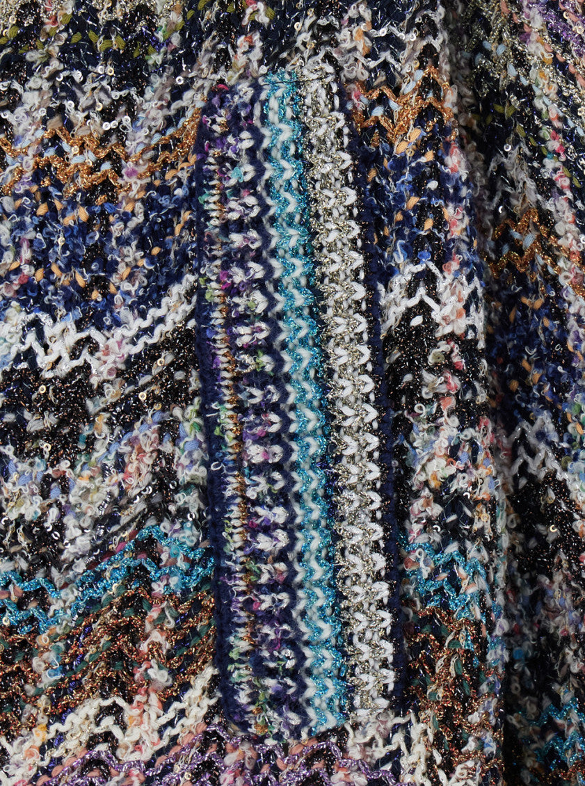 Multicolor Mock Collar Sweater 3