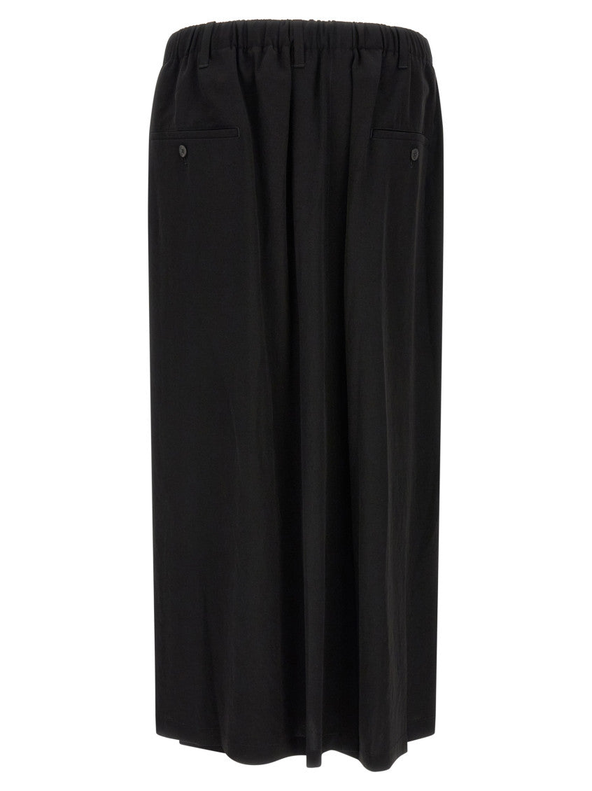 Black Loose Solid Pants 2