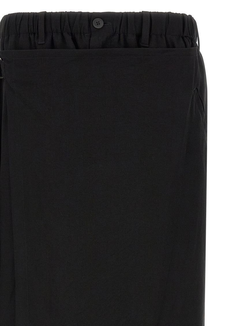 Black Loose Solid Pants 3