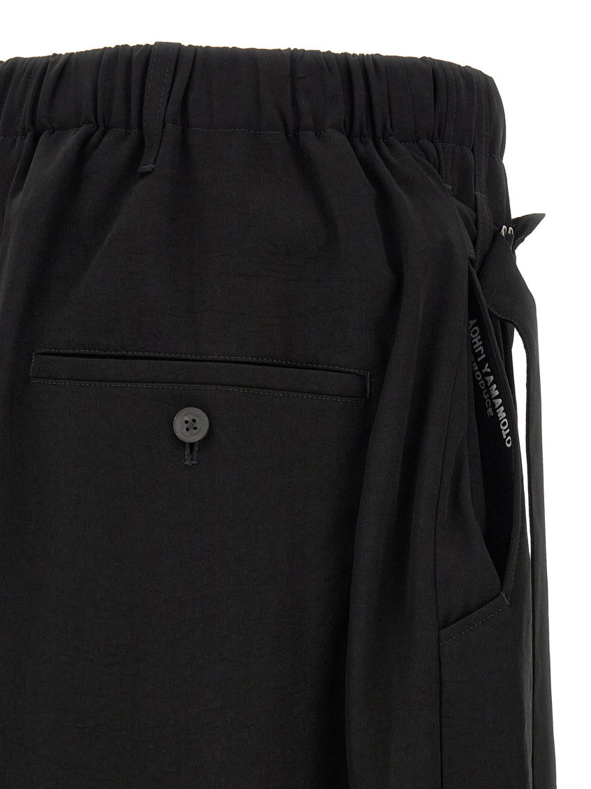 Black Loose Solid Pants 4