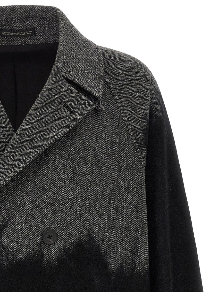 Grey Double Breasted Coat 4