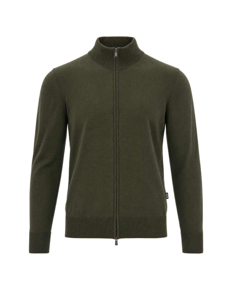 Green Zip-Up Sweater 1
