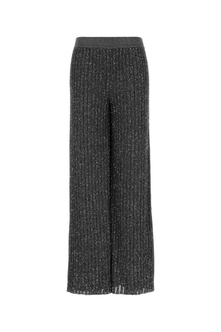 Dark Grey Loose Elasticated Pants 1