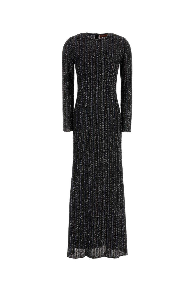 Dark Grey Crew Neck Maxi Dress 1