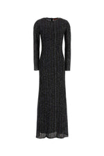 Dark Grey Crew Neck Maxi Dress 1