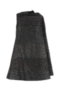 Grey Mock Collar Mini Dress 1