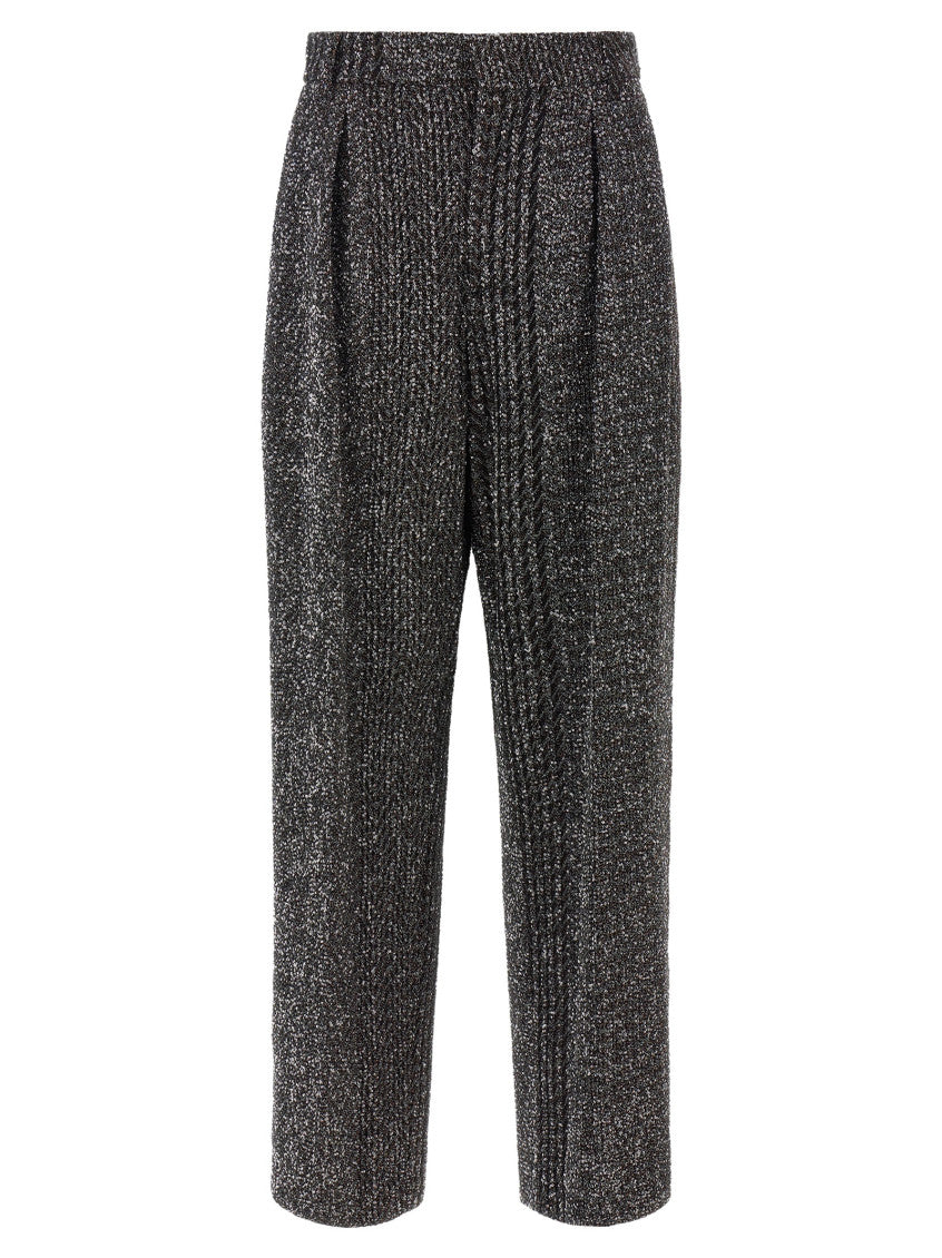Black Relaxed Pleated Pants 1