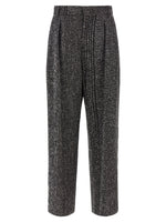 Black Relaxed Pleated Pants 1