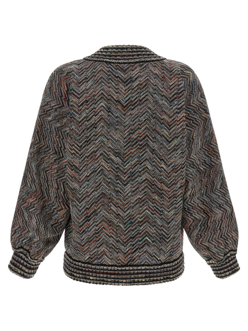 Multicolor Band Collar Jacket 2