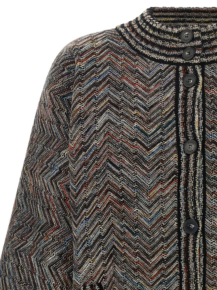 Multicolor Band Collar Jacket 3