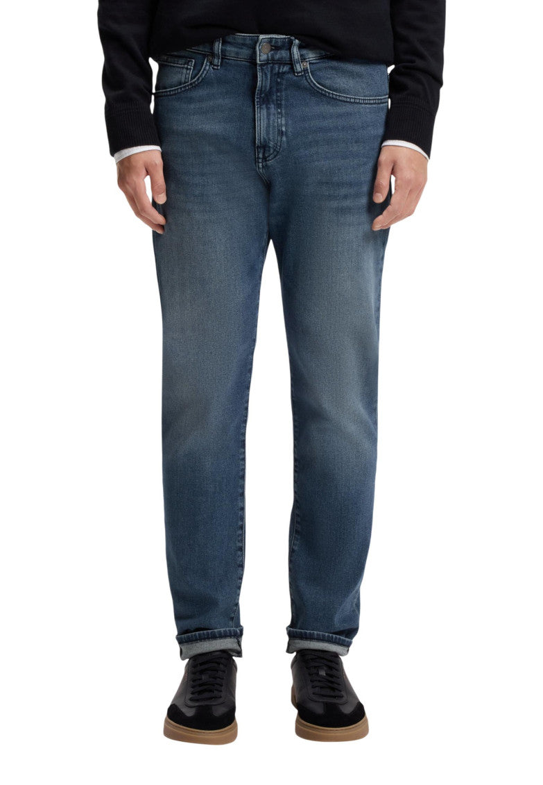 Blue Mid Rise Jeans 2