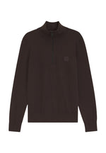 Dark Brown Mock Collar Sweater 1