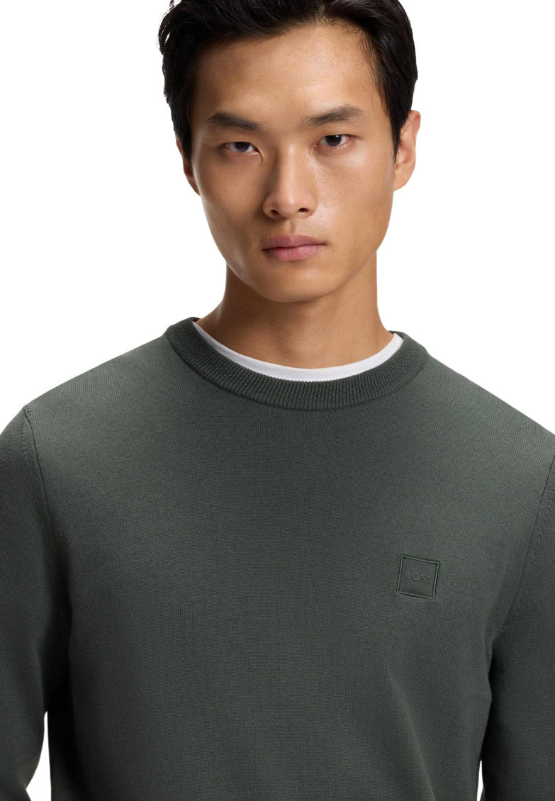 Dark Green Logo Sweater 5